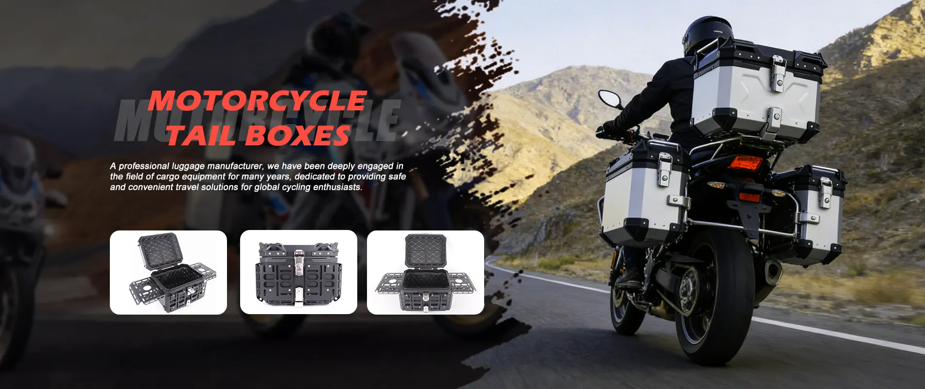 Kina Motorcykel Tail Boxes Producent